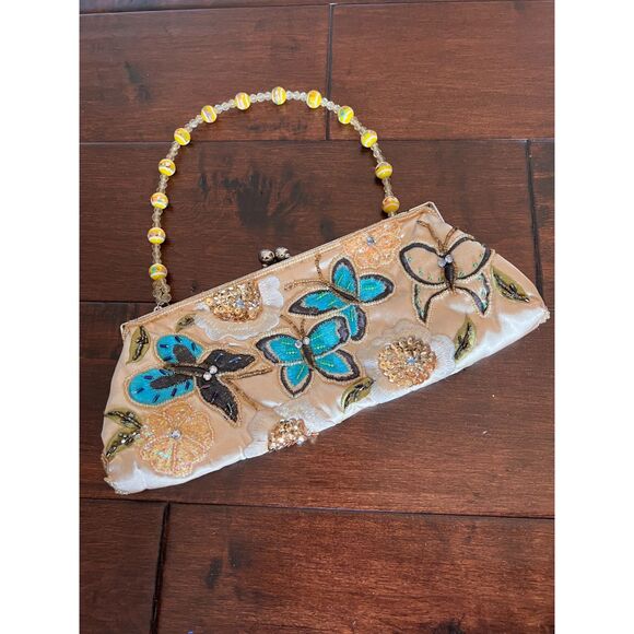 Evening Bag- Y2K Butterfly embroidered - Picture 1 of 5